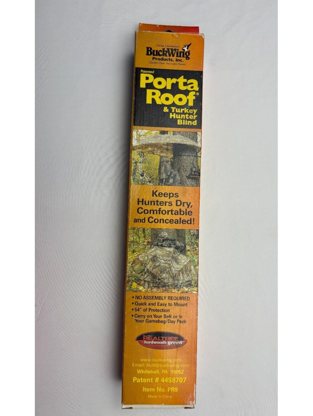 BuckWing Porta Roof & Turkey Hunter Blind - Patent #4458707 - Item No. PR9